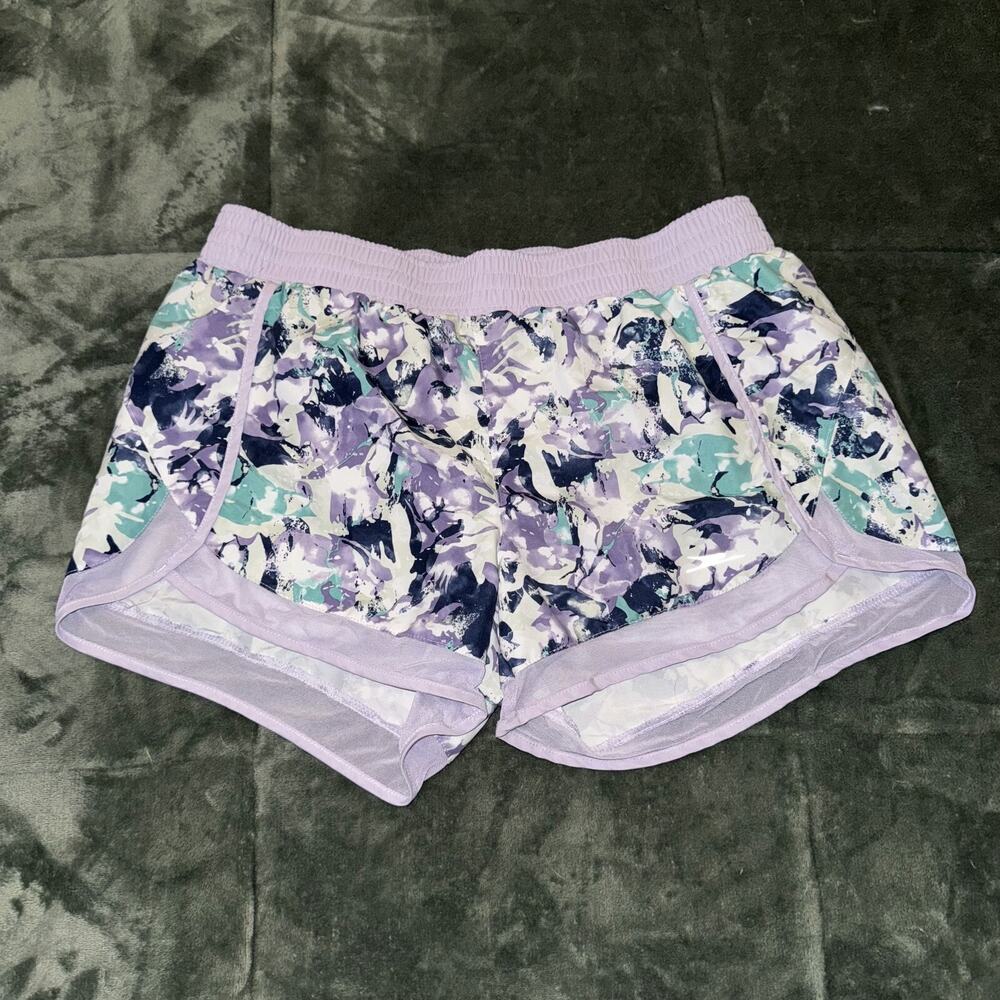 Crane Running Shorts‎ Women's Large Lavender Purple Performance Drawstring Gym